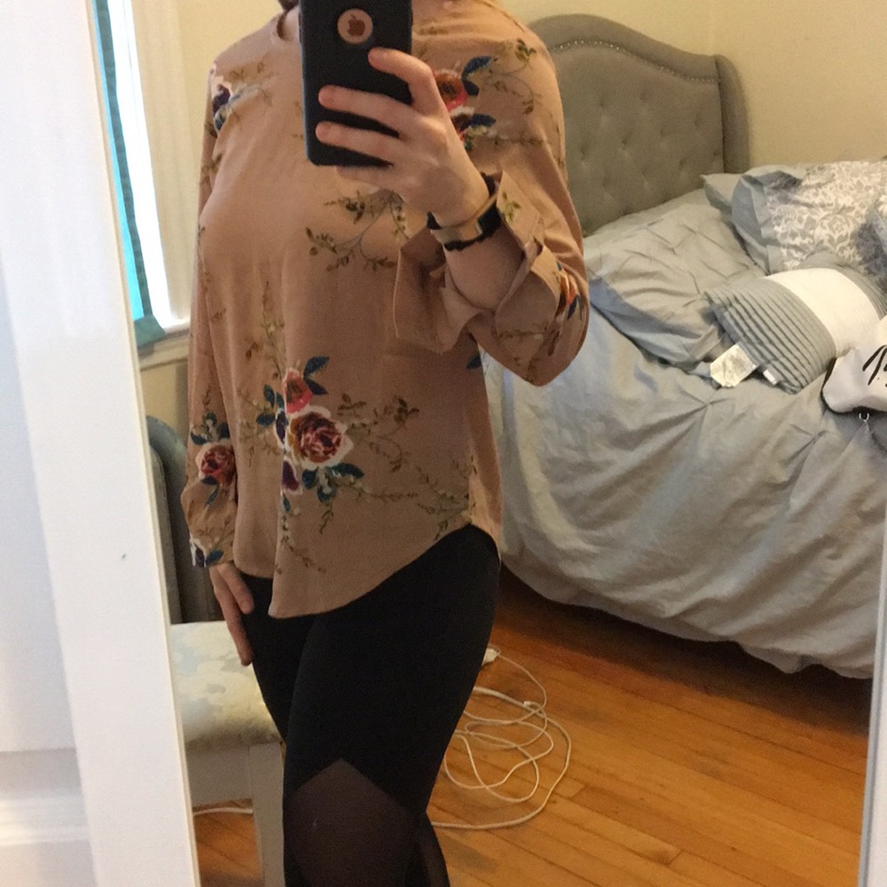 Shein Flower Blouse - Picture 2 of 8